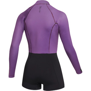 2023 Mystic Mujer Lunar 2mm Longarm Front Zip Shorty Neopreno 35000.230112 - Sunset Purple